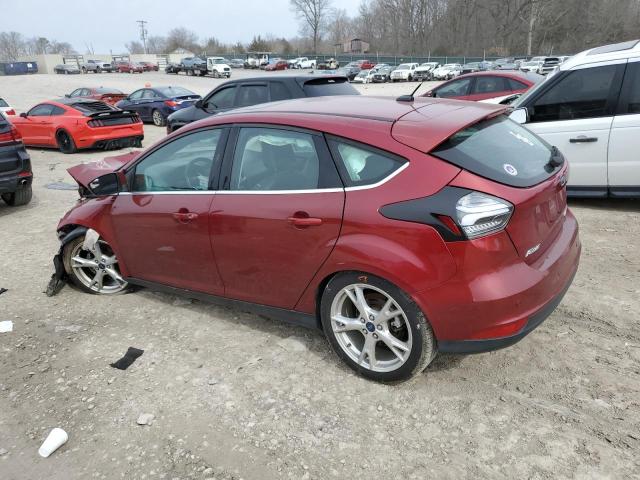 1FADP3N21FL291811 - 2015 FORD FOCUS TITANIUM BURGUNDY photo 2