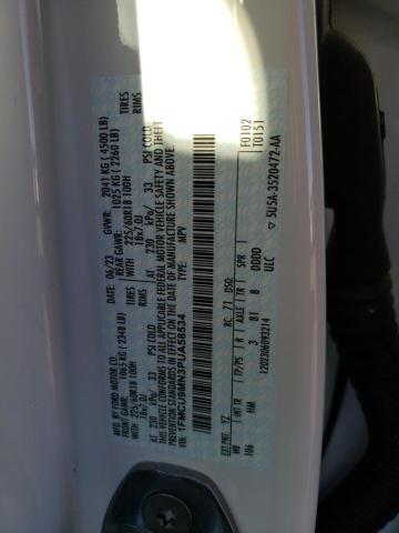 1FMCU9MN3PUA58534 - 2023 FORD ESCAPE ST LINE WHITE photo 13