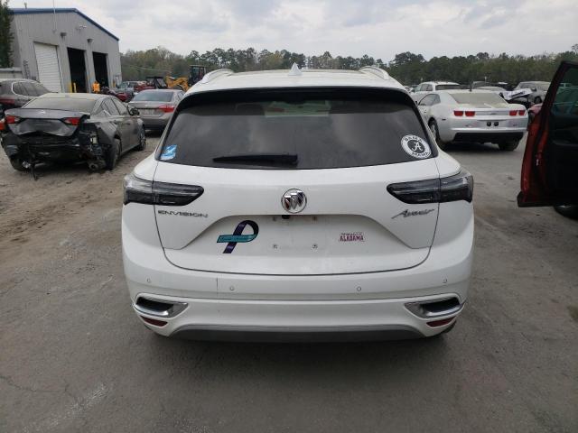 LRBFZRR49MD190940 - 2021 BUICK ENVISION AVENIR WHITE photo 6