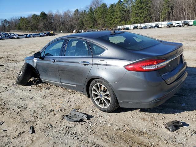 3FA6P0H77HR203623 - 2017 FORD FUSION SE GRAY photo 2