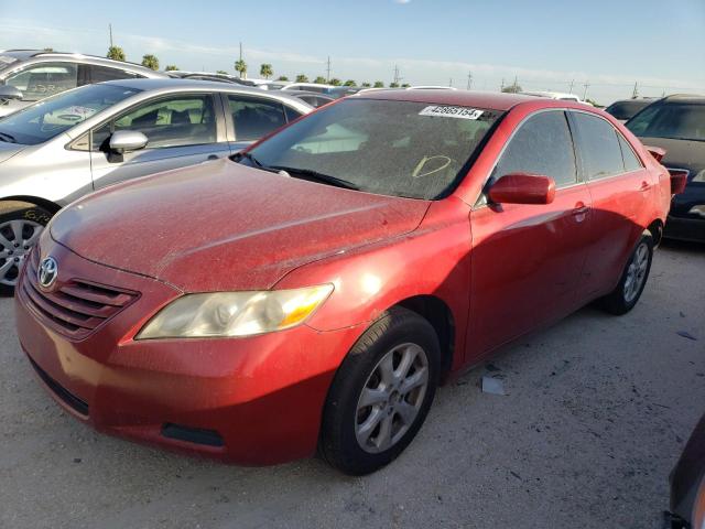 4T1BE46K57U072045 - 2007 TOYOTA CAMRY CE RED photo 1