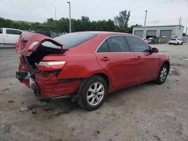 4T1BE46K57U072045 - 2007 TOYOTA CAMRY CE RED photo 3