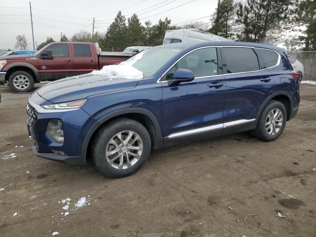 5NMS33AD9LH225766 - 2020 HYUNDAI SANTA FE SEL BLUE photo 1