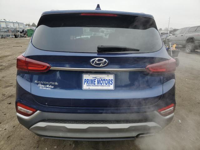 5NMS33AD9LH225766 - 2020 HYUNDAI SANTA FE SEL BLUE photo 6