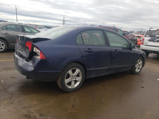 1HGFA16897L108041 - 2007 HONDA CIVIC EX BLUE photo 3