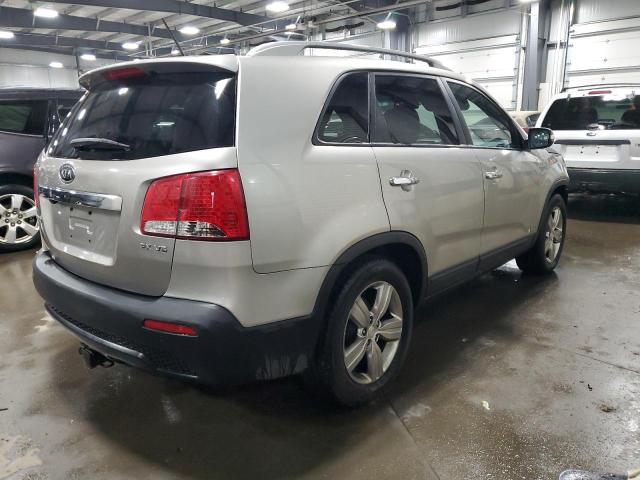 5XYKUDA25DG371241 - 2013 KIA SORENTO EX SILVER photo 3