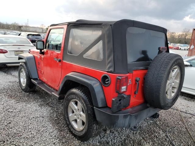 1C4GJWAG7GL230671 - 2016 JEEP WRANGLER SPORT RED photo 2