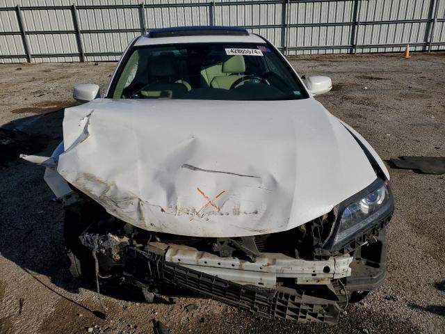 1HGCT2B87FA000374 - 2015 HONDA ACCORD EXL WHITE photo 5