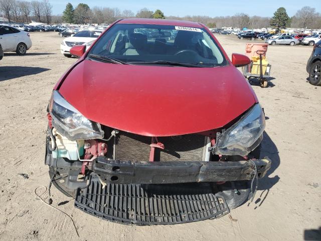 2T1BURHE9EC175586 - 2014 TOYOTA COROLLA L RED photo 5