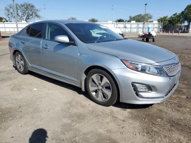 KNAGN4AD3F5080220 - 2015 KIA OPTIMA HYBRID SILVER photo 4