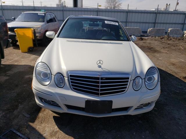 WDBUF87X87B181914 - 2007 MERCEDES-BENZ E 350 4MATIC WHITE photo 5