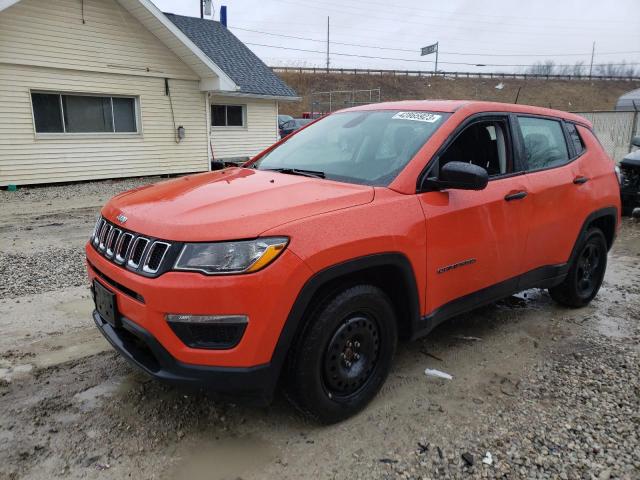 3C4NJCAB5KT677264 - 2019 JEEP COMPASS SPORT ORANGE photo 1