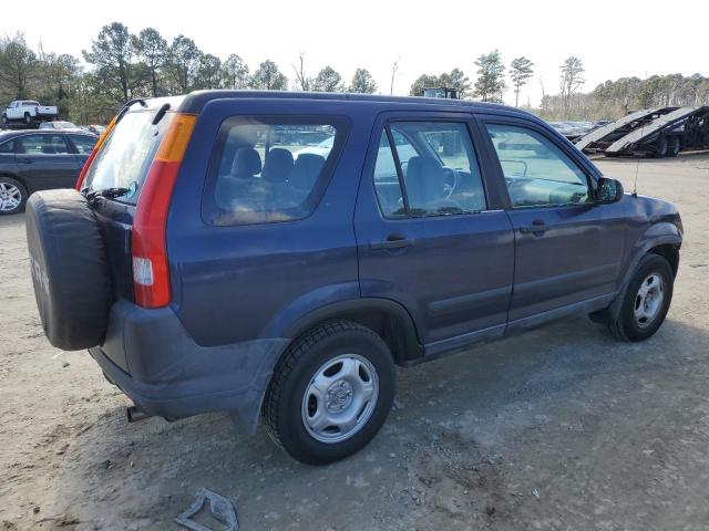 SHSRD68484U200713 - 2004 HONDA CR-V LX BLUE photo 3