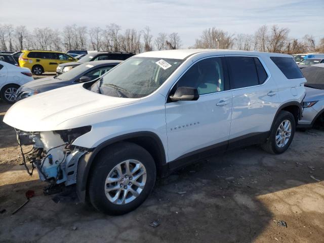 1GNERFKW2MJ114492 - 2021 CHEVROLET TRAVERSE LS WHITE photo 1