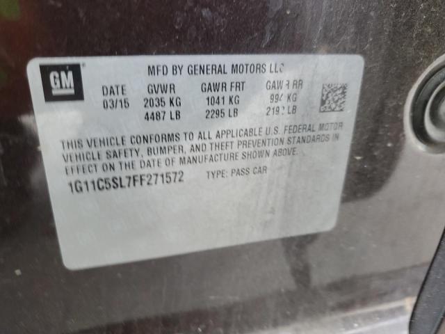 1G11C5SL7FF271572 - 2015 CHEVROLET MALIBU 1LT 棕色 照片 12