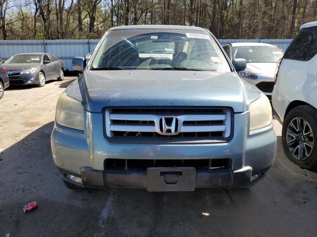 5FNYF28416B040876 - 2006 HONDA PILOT EX BLUE photo 5