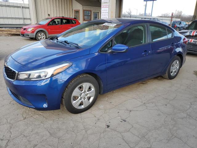 3KPFL4A72JE248022 - 2018 KIA FORTE LX BLUE photo 1