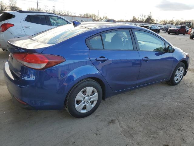 3KPFL4A72JE248022 - 2018 KIA FORTE LX BLUE photo 3