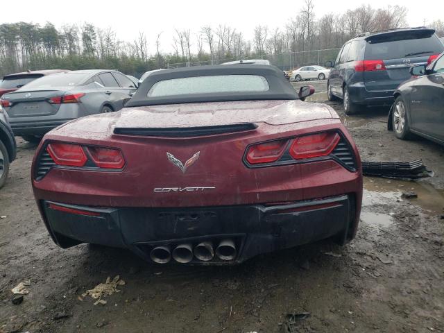 1G1YD3D70J5101259 - 2018 CHEVROLET CORVETTE STINGRAY 2LT BURGUNDY photo 6