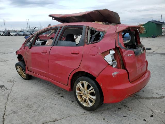 JHMGE88419S014429 - 2009 HONDA FIT SPORT RED photo 2