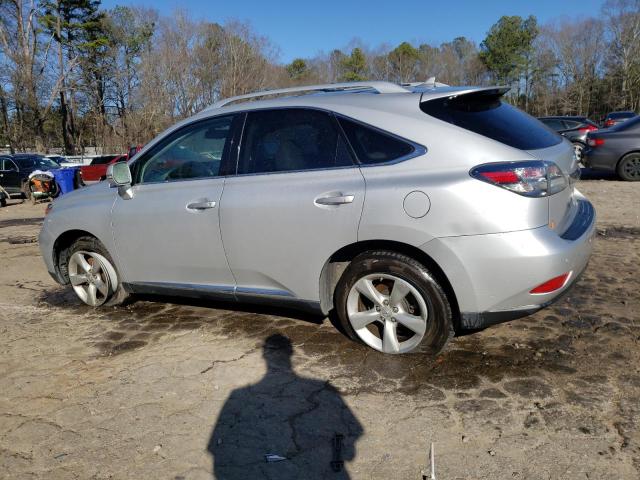 2T2BK1BA0CC138268 - 2012 LEXUS RX 350 SILVER photo 2