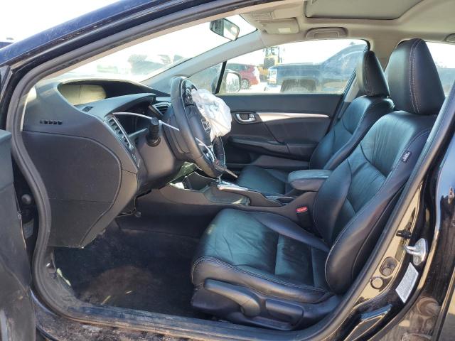 19XFB2F95DE017752 - 2013 HONDA CIVIC EXL შავი ფოტო 7