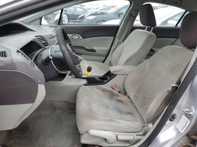 19XFB2F53CE319181 - 2012 HONDA CIVIC LX SILVER photo 7