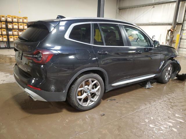 WBX57DP01NN173635 - 2022 BMW X3 XDRIVE30I BLACK photo 3