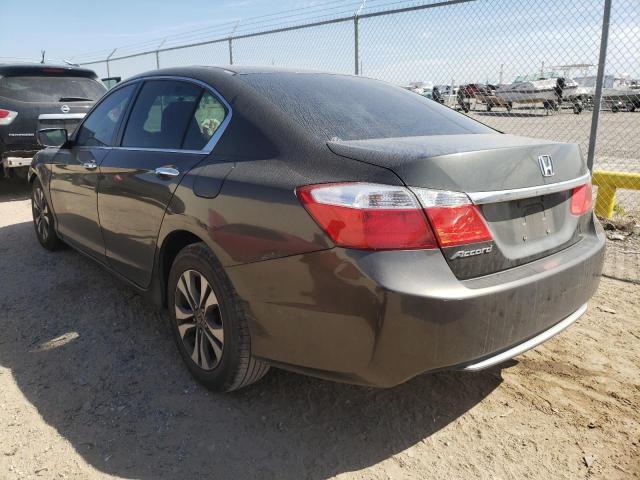 1HGCR2F32DA042848 - 2013 HONDA ACCORD LX GRAY photo 2