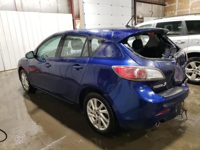 JM1BL1L72D1738168 - 2013 MAZDA 3 I BLUE photo 2