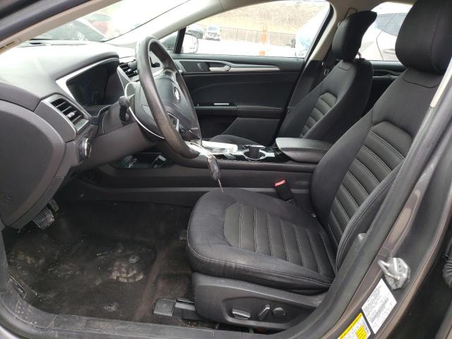 1FA6P0H73E5395265 - 2014 FORD FUSION SE GRAY photo 7