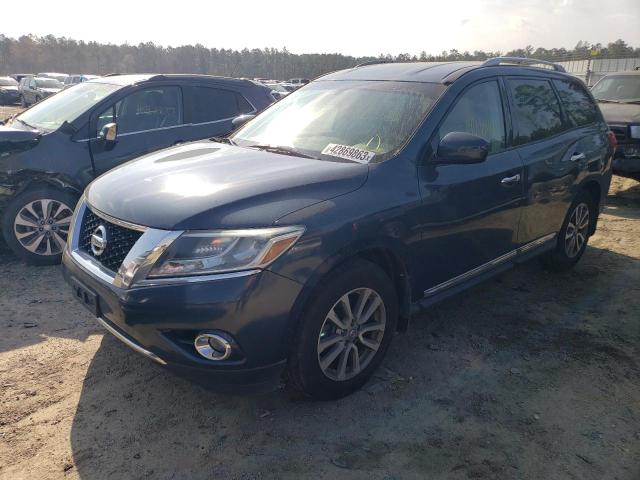 5N1AR2MN2EC634942 - 2014 NISSAN PATHFINDER S 蓝色 照片 1