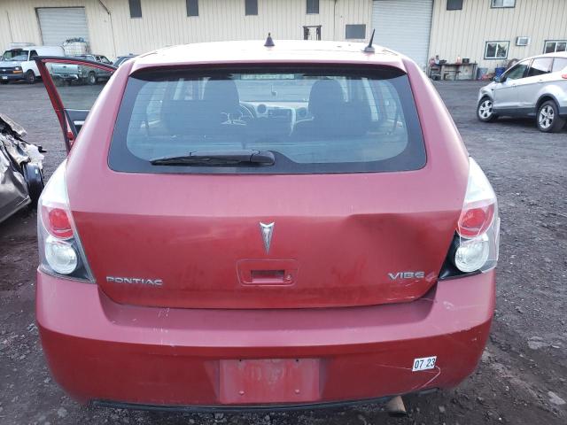 5Y2SP6E06AZ410704 - 2010 PONTIAC VIBE RED photo 6