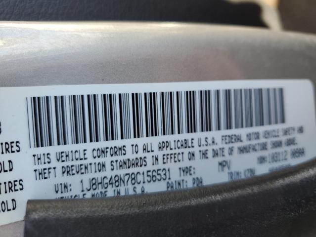 1J8HG48N78C156531 - 2008 JEEP COMMANDER SPORT თაფლისფერი ფოტო 13