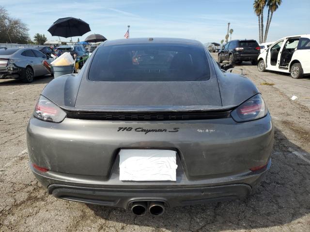 WP0AB2A82JK278693 - 2018 PORSCHE CAYMAN S GRAY photo 6