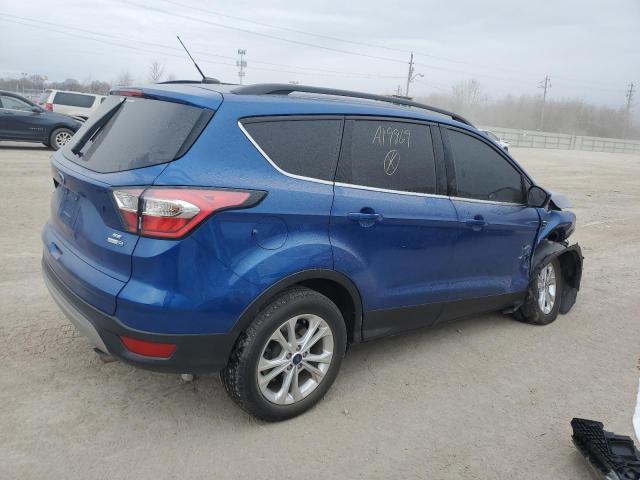 1FMCU9GD1JUA19869 - 2018 FORD ESCAPE SE BLUE photo 3