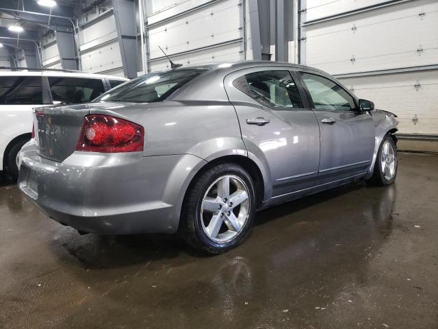 1C3CDZAB6CN185530 - 2012 DODGE AVENGER SE GRAY photo 3