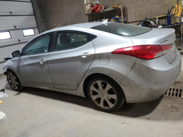 5NPDH4AE6CH099636 - 2012 HYUNDAI ELANTRA GLS SILVER photo 2