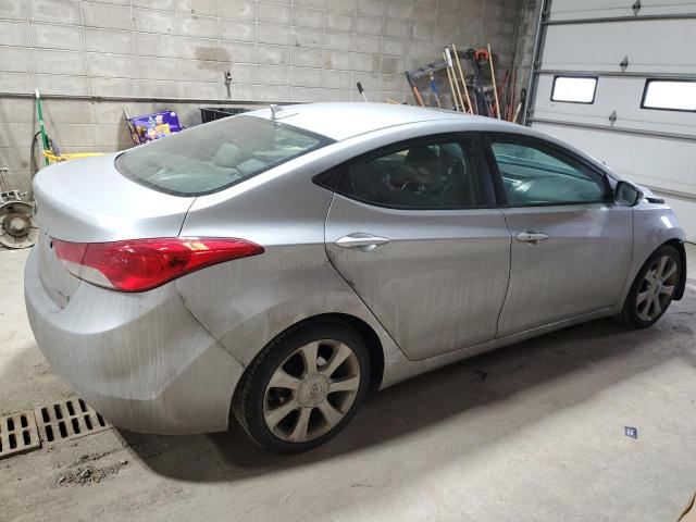 5NPDH4AE6CH099636 - 2012 HYUNDAI ELANTRA GLS SILVER photo 3