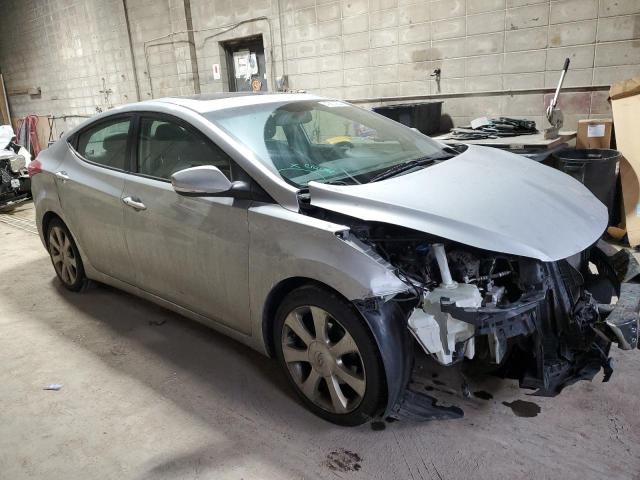 5NPDH4AE6CH099636 - 2012 HYUNDAI ELANTRA GLS SILVER photo 4