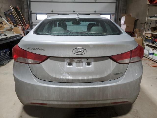 5NPDH4AE6CH099636 - 2012 HYUNDAI ELANTRA GLS SILVER photo 6