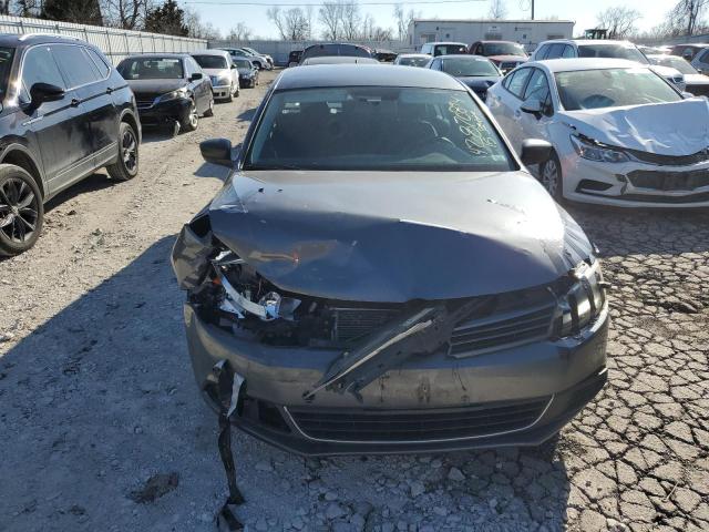 3VW2K7AJ1FM424650 - 2015 VOLKSWAGEN JETTA BASE GRAY photo 5