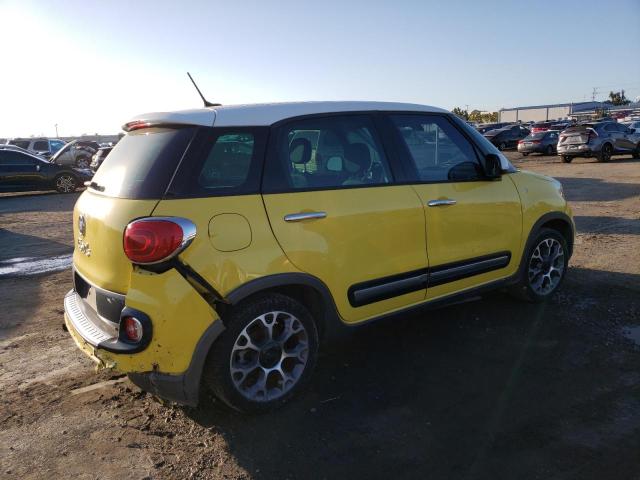 ZFBCFADH1EZ004212 - 2014 FIAT 500L TREKKING YELLOW photo 3