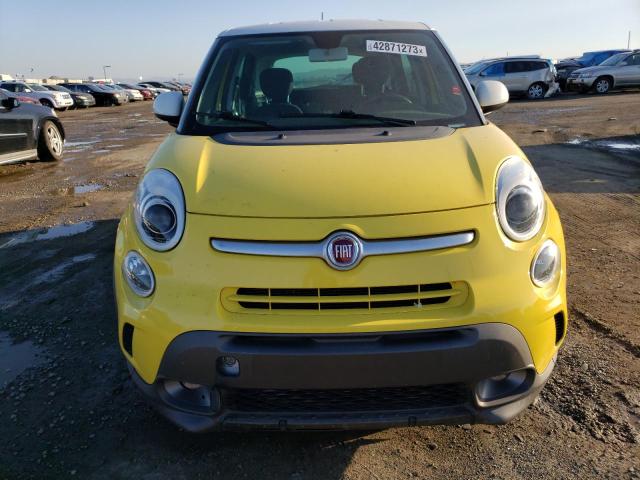 ZFBCFADH1EZ004212 - 2014 FIAT 500L TREKKING YELLOW photo 5