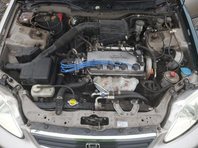 2HGEJ6575YH600243 - 2000 HONDA CIVIC LX TAN photo 11