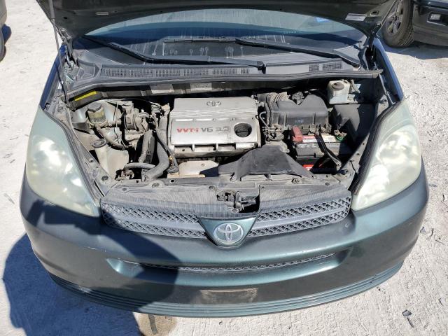 5TDZA23C04S054875 - 2004 TOYOTA SIENNA CE GREEN photo 12