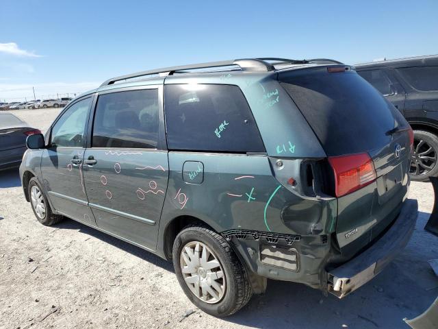 5TDZA23C04S054875 - 2004 TOYOTA SIENNA CE GREEN photo 2