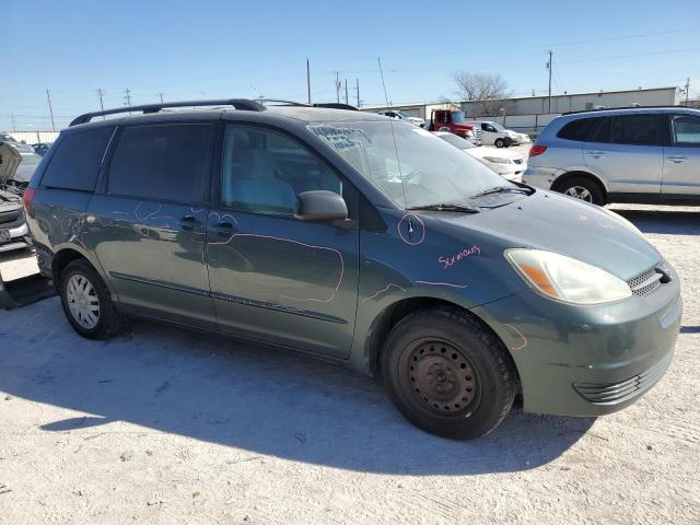 5TDZA23C04S054875 - 2004 TOYOTA SIENNA CE GREEN photo 4