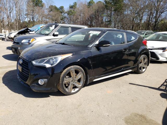 KMHTC6AE7FU223070 - 2015 HYUNDAI VELOSTER TURBO BLACK photo 1