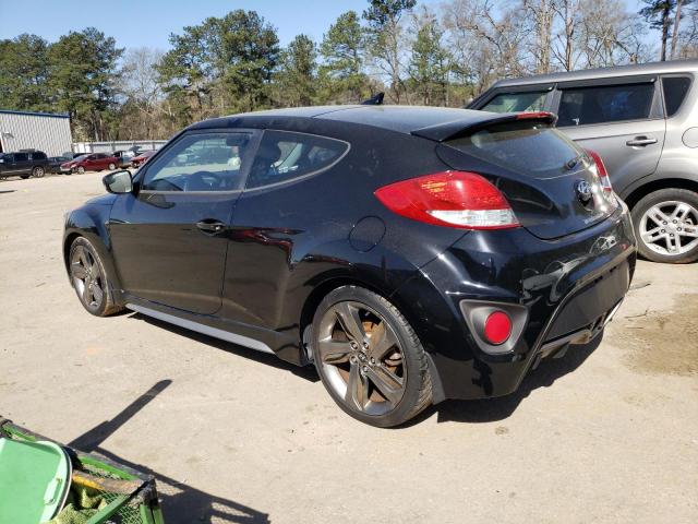 KMHTC6AE7FU223070 - 2015 HYUNDAI VELOSTER TURBO BLACK photo 2